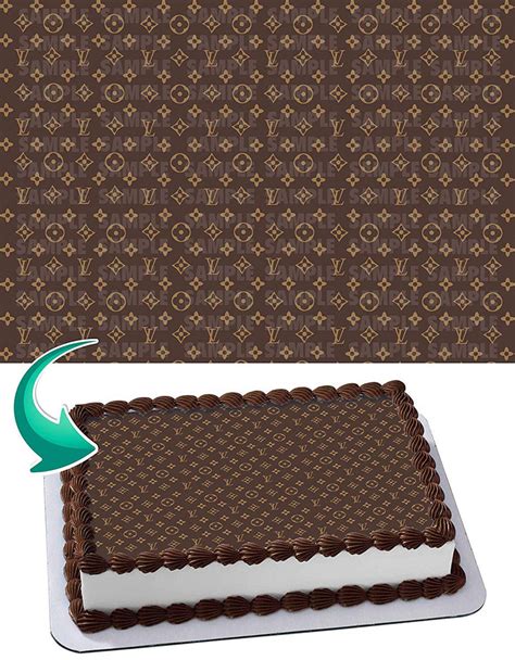 louis vuitton shoe cake topper|Louis Vuitton edible icing sheets.